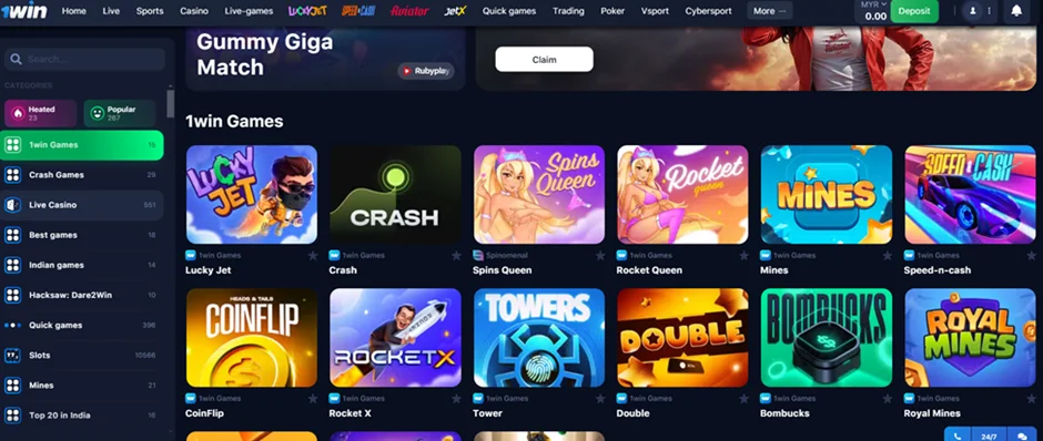 1win online casino